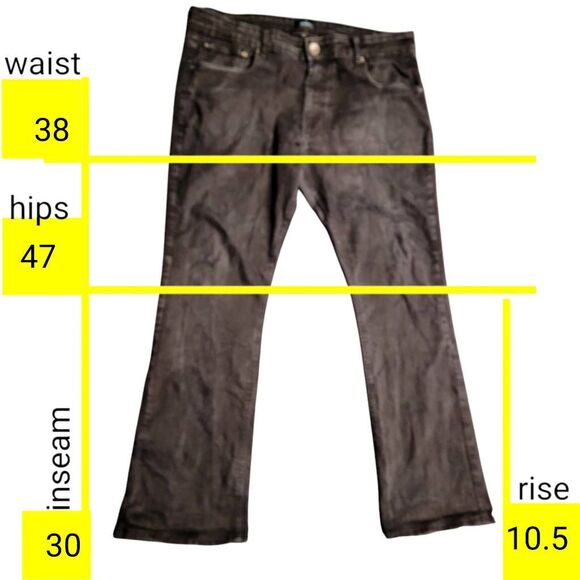 Enzo Black Distressed Denim Bootcut Jeans - Picture 2 of 10